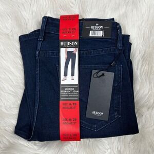 Hudson Midrise Straight Jean Obscurity Blue Womens Size 8/29 Inseam 29 1900970